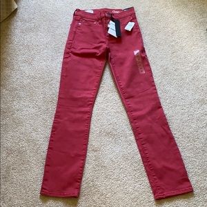 Gap Resolution Slip Straight Red Jean